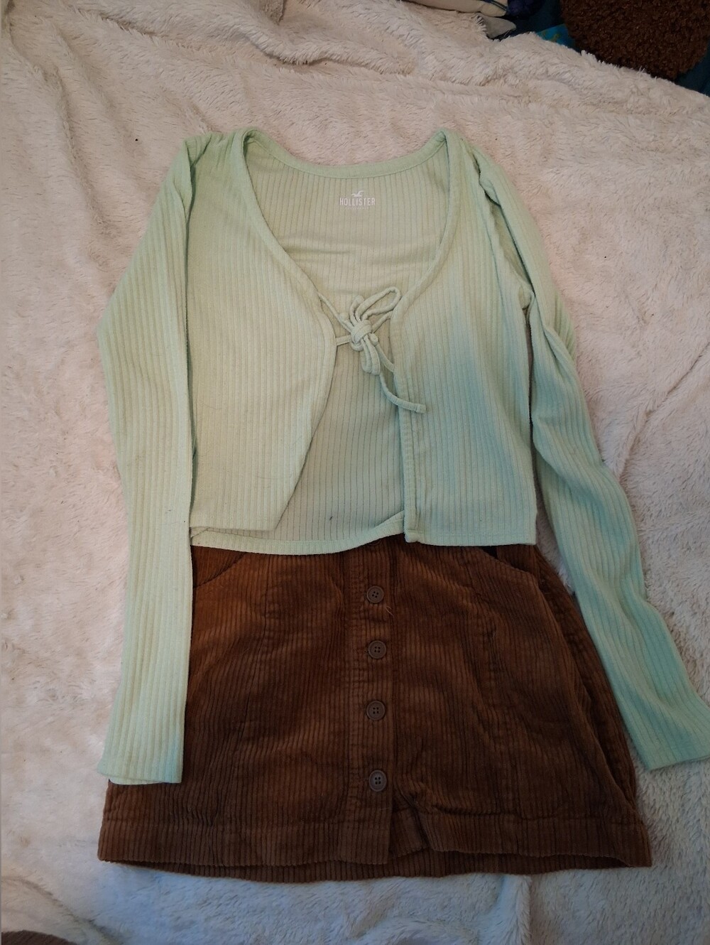 Mint Green Hollister Cardigan